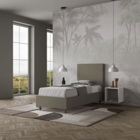 Letto Focus Singolo similpelle 80x190 cm