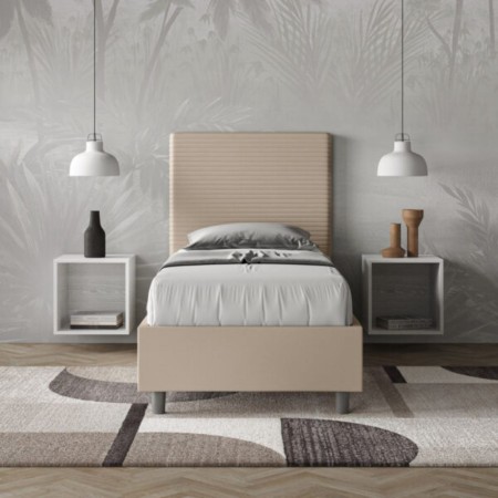 Letto Focus Singolo similpelle 80x190 cm