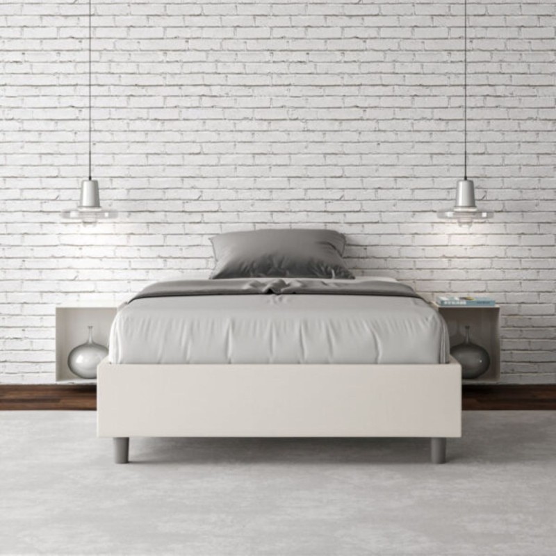 Letto una piazza e mezza similpelle Azelia 120×190