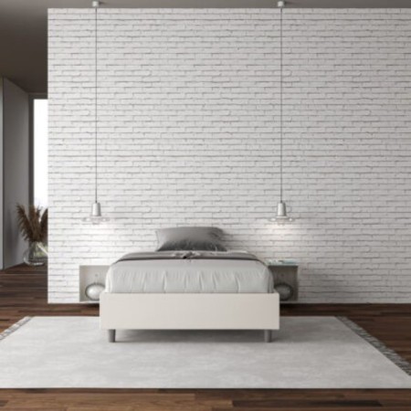 Letto una piazza e mezza similpelle Azelia 120×190 Letto una piazza e mezza similpelle Azelia 120×190