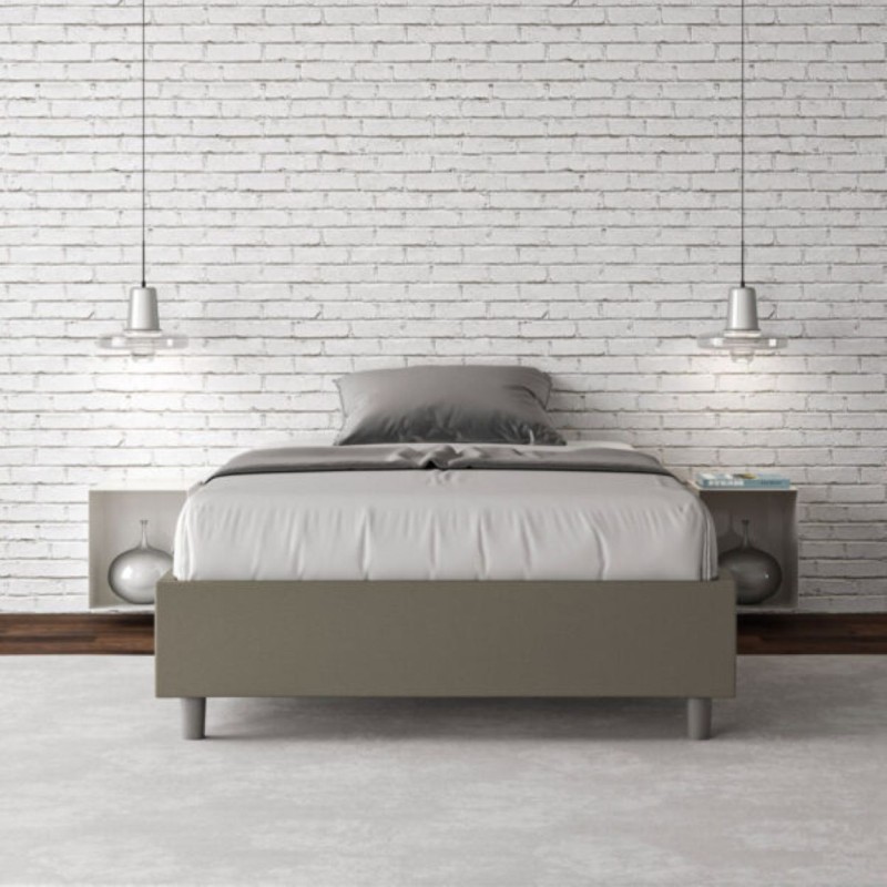 Letto una piazza e mezza similpelle Azelia 120×190 Letto una piazza e mezza similpelle Azelia 120×190