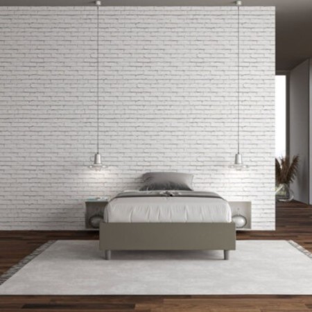 Letto una piazza e mezza similpelle Azelia 120×190