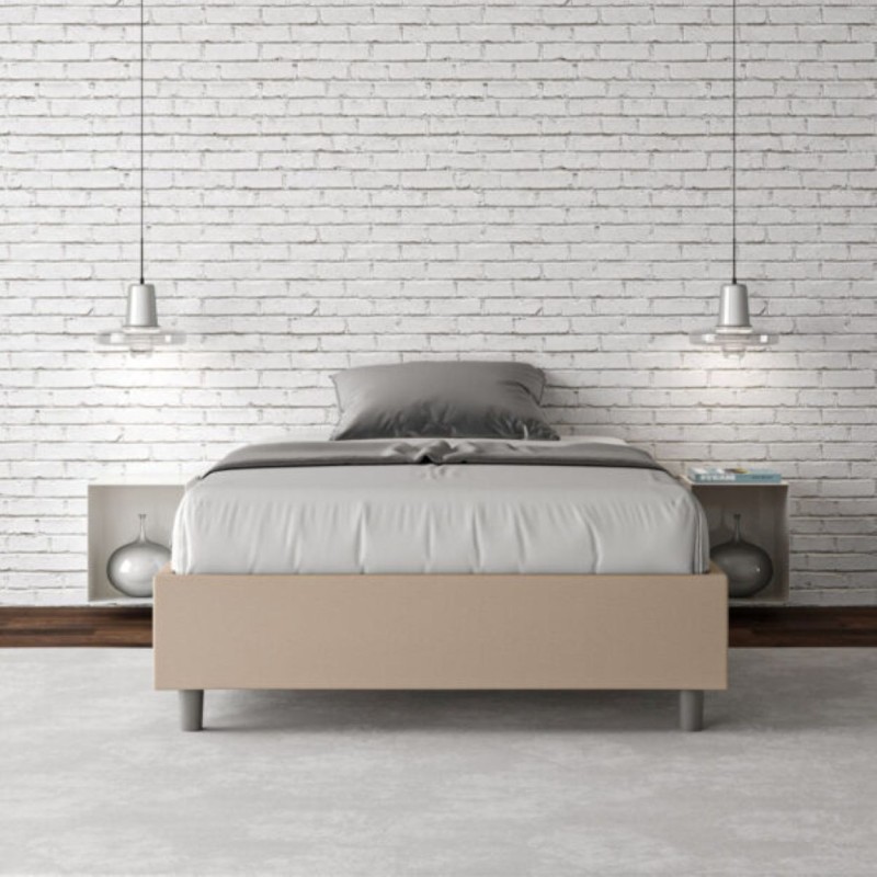 Letto una piazza e mezza similpelle Azelia 120×190 Letto una piazza e mezza similpelle Azelia 120×190
