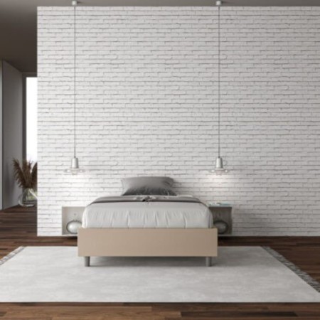 Letto una piazza e mezza similpelle Azelia 120×190