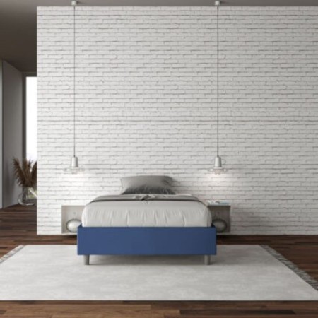 Letto una piazza e mezza similpelle Azelia 120×190