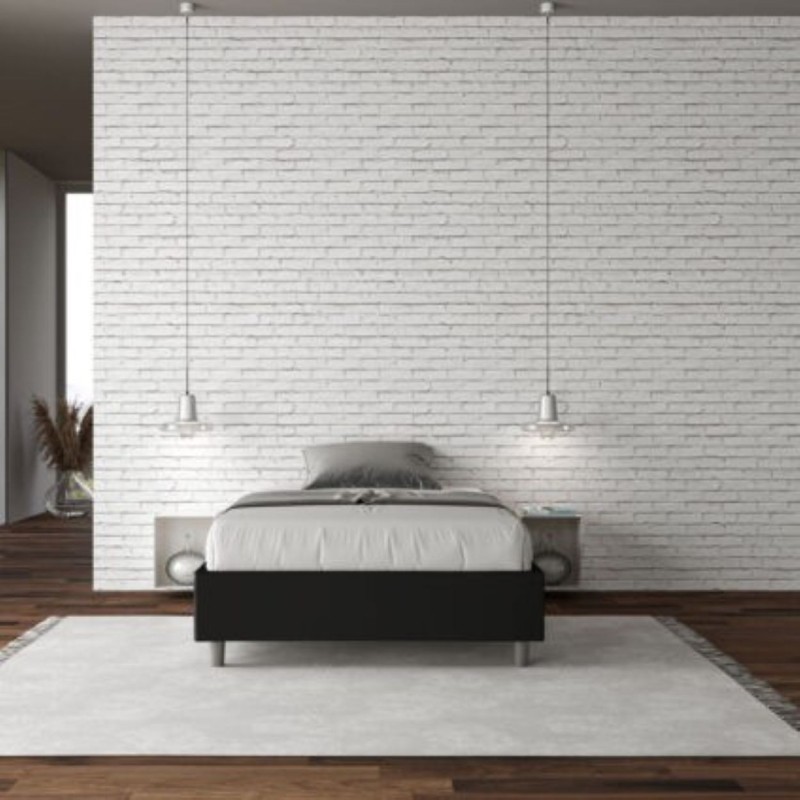 Letto una piazza e mezza similpelle Azelia 120×190