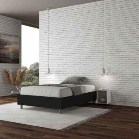 Letto una piazza e mezza similpelle Azelia 120×190