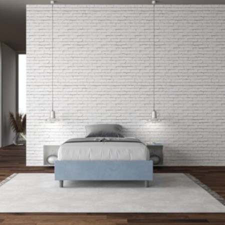 Letto una piazza e mezza microfibra Azelia 120×190