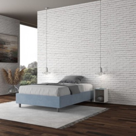 Letto una piazza e mezza microfibra Azelia 120×190