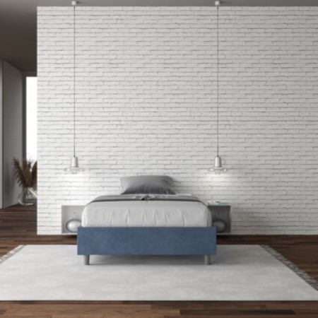 Letto una piazza e mezza microfibra Azelia 120×190