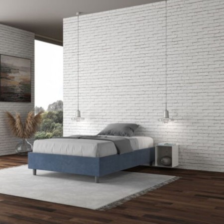 Letto una piazza e mezza microfibra Azelia 120×190