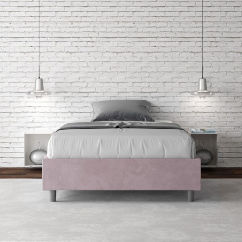 Letto una piazza e mezza microfibra Azelia 120×190