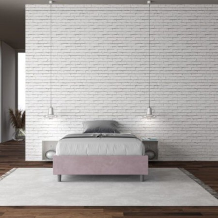 Letto una piazza e mezza microfibra Azelia 120×190