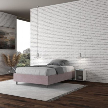 Letto una piazza e mezza microfibra Azelia 120×190