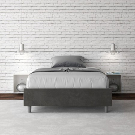 Letto una piazza e mezza microfibra Azelia 120×190