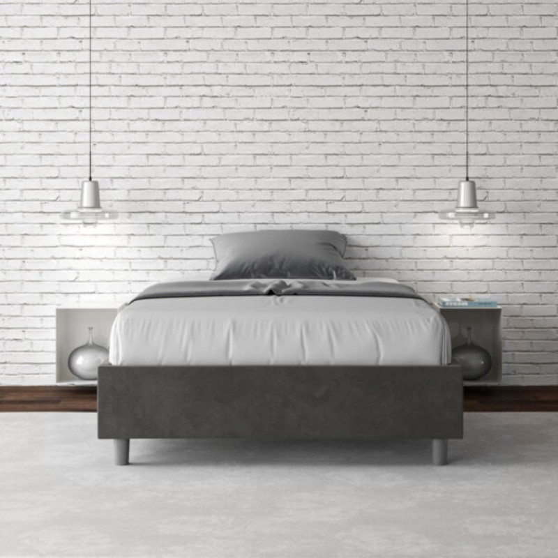 Letto una piazza e mezza microfibra Azelia 120×190