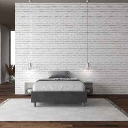 Letto una piazza e mezza microfibra Azelia 120×190