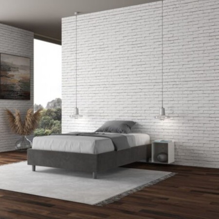 Letto una piazza e mezza microfibra Azelia 120×190