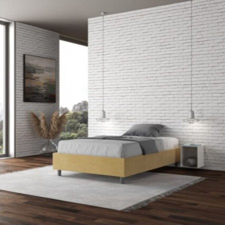 Letto una piazza e mezza microfibra Azelia 120×190