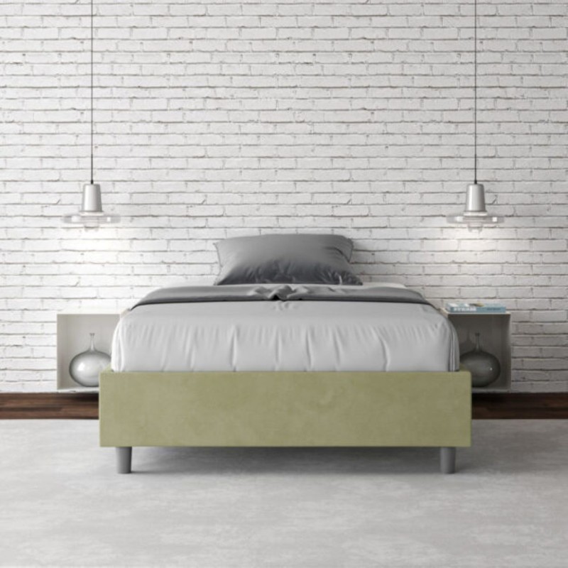 Letto una piazza e mezza microfibra Azelia 120×190 Letto una piazza e mezza microfibra Azelia 120×190
