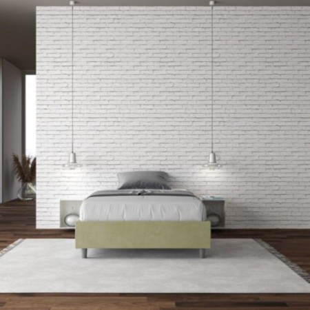 Letto una piazza e mezza microfibra Azelia 120×190