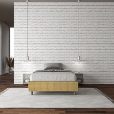 Letto una piazza e mezza tessuto Azelia 120×190