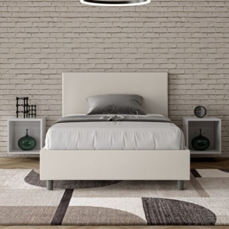 Letto una piazza e mezza similpelle Adele 120×190