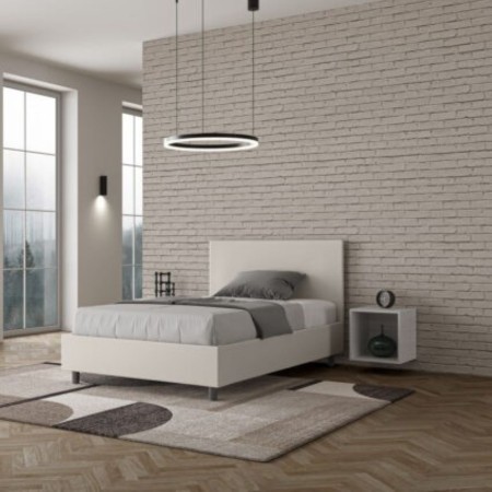 Letto una piazza e mezza similpelle Adele 120×190 Letto una piazza e mezza similpelle Adele 120×190