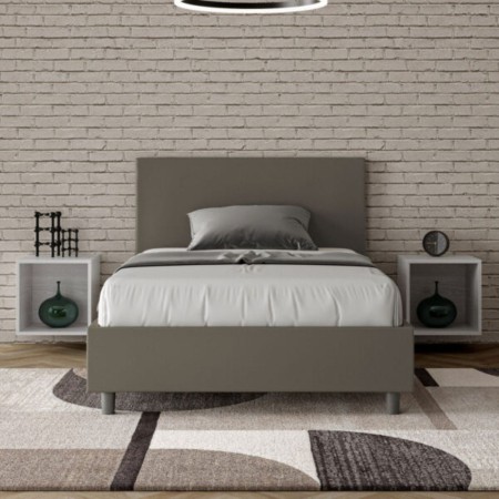 Letto una piazza e mezza similpelle Adele 120×190 Letto una piazza e mezza similpelle Adele 120×190