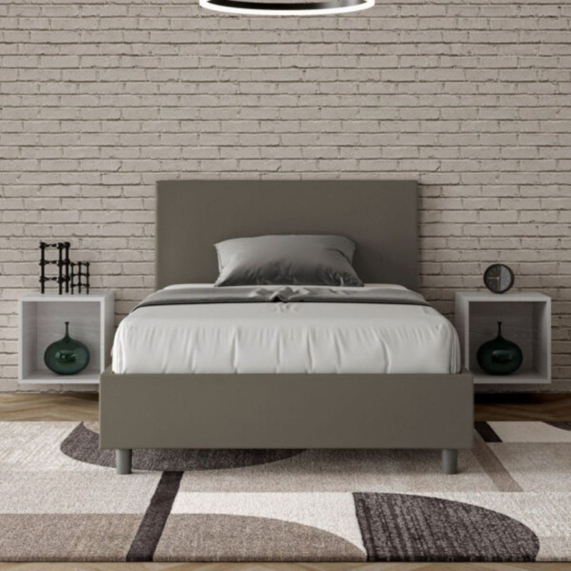 Letto una piazza e mezza similpelle Adele 120×190 Letto una piazza e mezza similpelle Adele 120×190