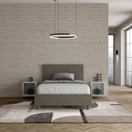 Letto una piazza e mezza similpelle Adele 120×190 Letto una piazza e mezza similpelle Adele 120×190