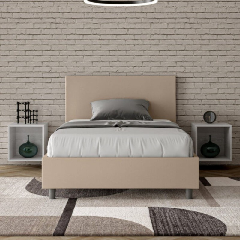 Letto una piazza e mezza similpelle Adele 120×190 Letto una piazza e mezza similpelle Adele 120×190