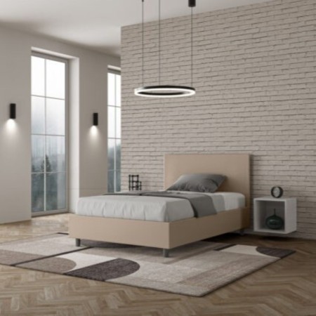 Letto una piazza e mezza similpelle Adele 120×190 Letto una piazza e mezza similpelle Adele 120×190
