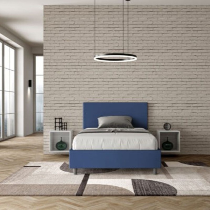 Letto una piazza e mezza similpelle Adele 120×190