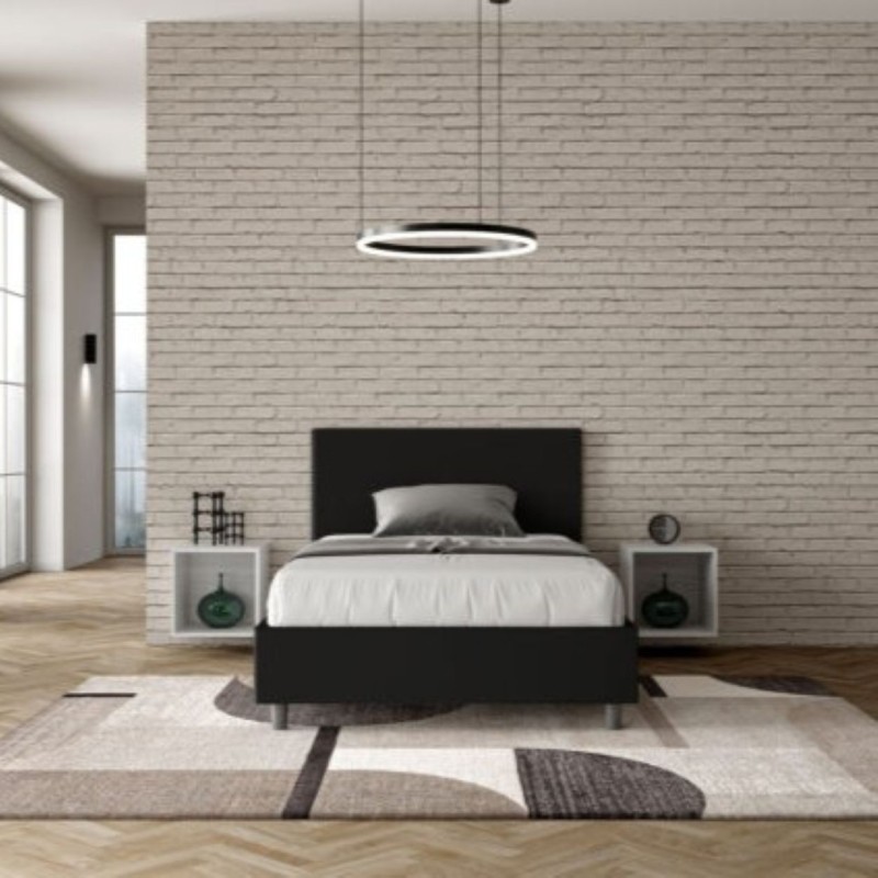 Letto una piazza e mezza similpelle Adele 120×190