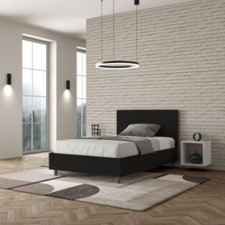 Letto una piazza e mezza similpelle Adele 120×190