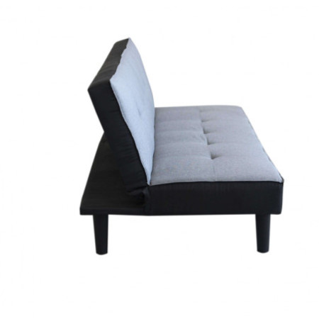 Divano Letto GRIGIO struttura in metallo e legno