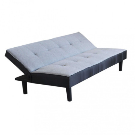 Divano Letto GRIGIO struttura in metallo e legno