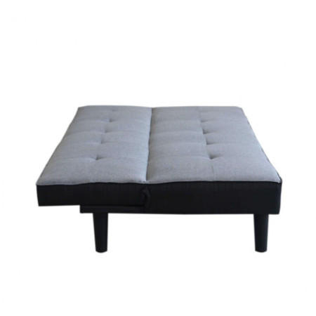 Divano Letto GRIGIO struttura in metallo e legno