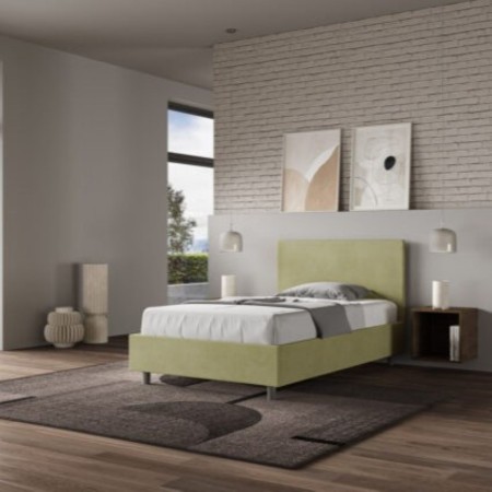 Letto una piazza e mezza microfibra Adele 120×190 Letto una piazza e mezza microfibra Adele 120×190
