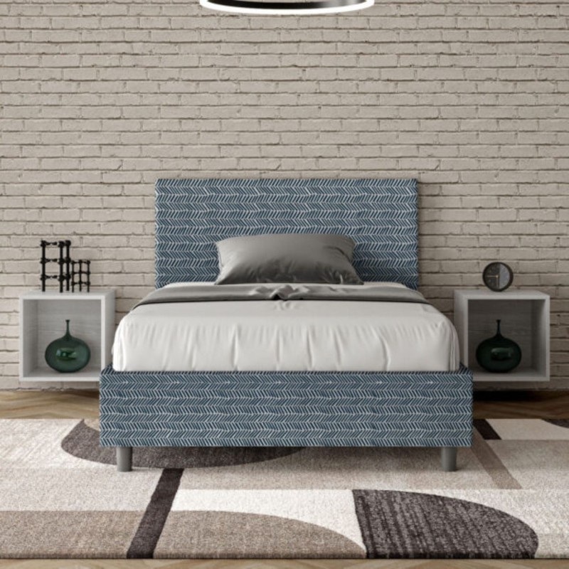 Letto una piazza e mezza tessuto Adele 120×190 Letto una piazza e mezza tessuto Adele 120×190