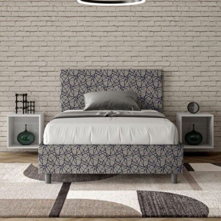 Letto una piazza e mezza tessuto Adele 120×190 Letto una piazza e mezza tessuto Adele 120×190