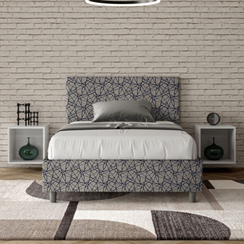 Letto una piazza e mezza tessuto Adele 120×190 Letto una piazza e mezza tessuto Adele 120×190