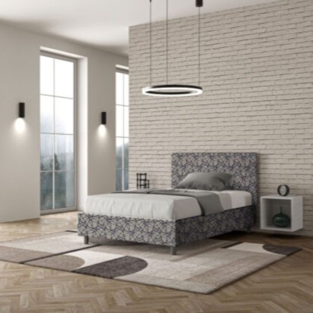 Letto una piazza e mezza tessuto Adele 120×190 Letto una piazza e mezza tessuto Adele 120×190