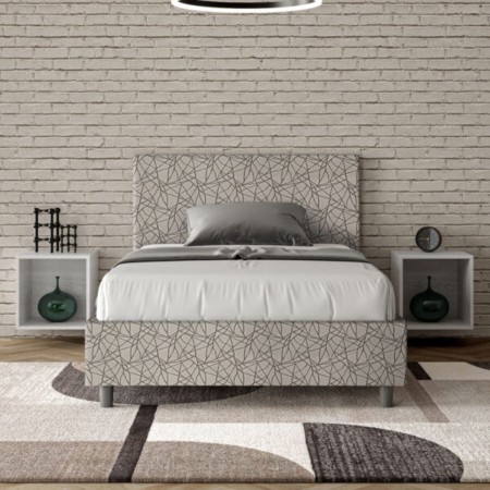 Letto una piazza e mezza tessuto Adele 120×190 Letto una piazza e mezza tessuto Adele 120×190