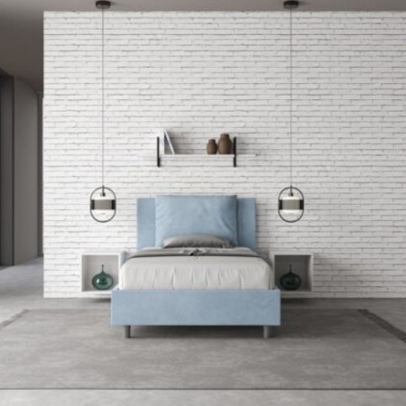 Letto una piazza e mezza microfibra Antea 120×190