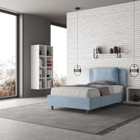 Letto una piazza e mezza microfibra Antea 120×190