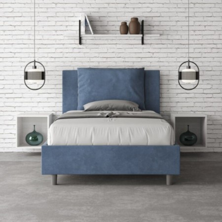 Letto una piazza e mezza microfibra Antea 120×190