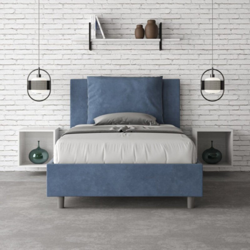 Letto una piazza e mezza microfibra Antea 120×190