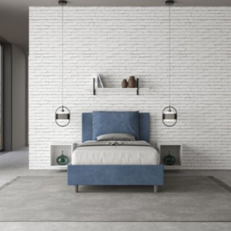 Letto una piazza e mezza microfibra Antea 120×190